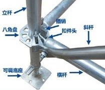 碗扣式脚手架安装图